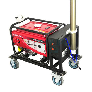 和齐顺 Hikesun 全方位自动升降工作灯 DQ-5KW SW2910A-5KW ≤36V 4*80W 发电机功率5KW IP65 LED (红黑色)