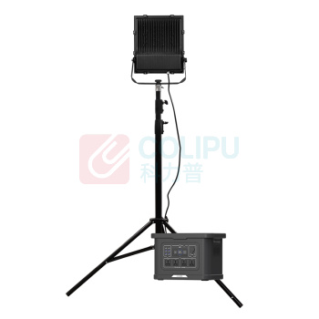 通明 TORMIN 充电式升降移动工作灯 ZW3531-2000 100W DC24V IP65 LED 锂电供电 2.8m 19.5h (黑色)