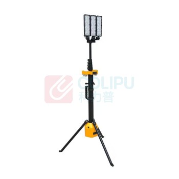 明特佳 MINGTEJIA 手提式移动工作灯 MTJ-QJD6029 180W DC22.2V IP66 续航16h 举升高度4M LED 电池供电 (黄色)