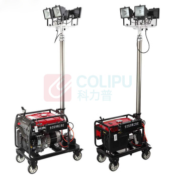 虎光风行 全方位自动升降工作灯 HG-7293 4*100W IP65 AC220V 白光3000K-6500K LED (黑色)