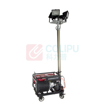 虎光风行 全方位自动升降工作灯 HG-7293 4*100W IP65 AC220V 白光3000K-6500K LED (黑色)
