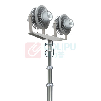 通明 TORMIN 全方位遥控泛光工作灯 ZW3500D-L150X2 2×150W IP65 AC220V 5000K (黑色) 工作时间13h
