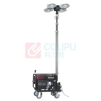 通明 TORMIN 全方位遥控泛光工作灯 ZW3500F-L60X4 4×60W IP65 AC220V 5000K (黑色) 工作时间13h