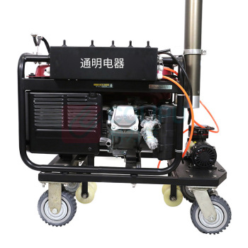 通明 TORMIN 全方位遥控泛光工作灯 ZW3500F-L60X4 4×60W IP65 AC220V 5000K (黑色) 工作时间13h