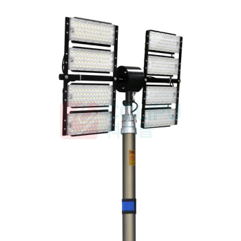 通明 全方位遥控泛光工作灯 ZW3500H-L200×8 200W×8 IP65 AC220V 5000K 白光 (黑色) 工作时间13h