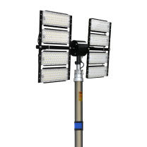 通明 全方位遥控泛光工作灯 ZW3500H-L200×8 200W×8 IP65 AC220V 5000K 白光 (黑色) 工作时间13h