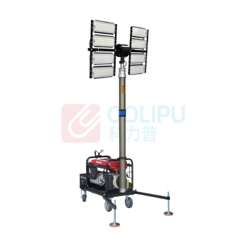 通明 全方位遥控泛光工作灯 ZW3500H-L200×8 200W×8 IP65 AC220V 5000K 白光 (黑色) 工作时间13h