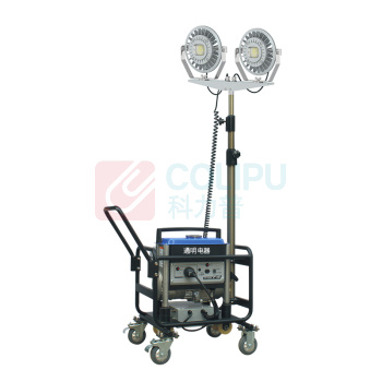 通明 LED升降移动照明灯 ZW3520C-L100X2 2X100W IP65 AC220V 5000K (黑色) 抢险施工应急灯 工作时间6h