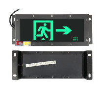 明特佳 MINGTEJIA 右方向安全出口指示灯 MTJ-ZYD2000 3W (黑色) IP67 续航时间≥90min AC220V 5700K