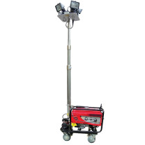 和齐顺 Hikesun 全方位自动泛光工作灯 DQ-6110B 发电机2kW 照明2000W IP65 220V暖白金卤灯 (红色)