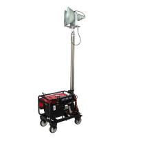和齐顺 Hikesun 多功能移动升降工作灯 DQ2000 400W IP66 AC220V 白光色温5000K 发电机功率2KW (红色)