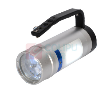 明特佳 MINGTEJIA 手持工作灯 MTJ-BSJ7207 12W φ73×183mm (银白色) 5700K 500M LED 电源方式(充电、电池)*电池 ExdiallCT6Gb IP68