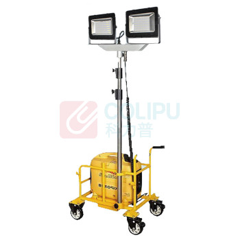 明特佳 MINGTEJIA 多功能升降工作灯 MTJ-6202B 2*80W (黄色) IP65 续航时间≥5h AC220V 5700K