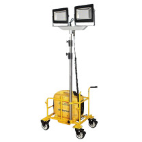 明特佳 MINGTEJIA 多功能升降工作灯 MTJ-6202B 2*80W (黄色) IP65 续航时间≥5h AC220V 5700K
