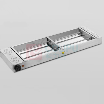 OIMG 挂式双管食物保温灯 不锈钢管型 1205mm*300mm*65mm (银色) 包安装调试