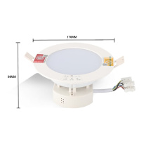 敏华电工 MINHUA 消防应急筒灯 M1158 AC220V IP30 应急带强启12W (白色)