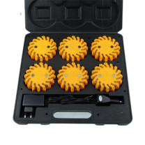 明特佳 MINGTEJIA 旋转磁吸警示灯(套装) MTJ-1330-6 0.3W (橙色) IP65 续航时间≥12h DC3.7V 5700K