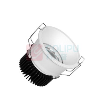 三棵松 嵌入式射灯 SD09白壳7W-开孔75MM 暖光3500K