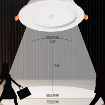 雷雷智光 led感应筒灯嵌入式天花灯 NP-051 9W (暖光) 4寸开孔110~120mm 人体红外线智能感应筒灯(带光控)