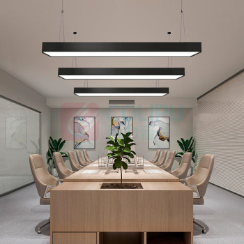 灯灵 吸顶灯 JD037 LED 单色白光 48W 黑色 开关式 5~8㎡ 2.7~3m(含) 亚克力 (黑色)