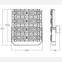 大地之光 吸顶灯 DDZG-AN212-200C LED 功率200W,外形尺寸320*370*94mm 防护等级IP65,防腐等级WF2,产品重量3.7kg