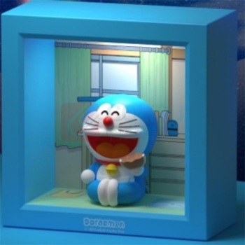 哆啦A梦 DORAEMON 相框小夜灯/蓝色/ RST10754