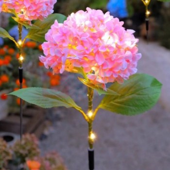 侑家良品 装饰灯仿真绣球灯 直径20cm*高68cm 户外防水