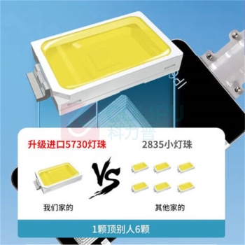 灯灵 灯灵LED太阳能路灯 小金豆66200 高亮18900lm, 照约400㎡
