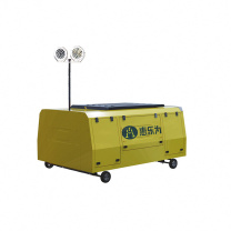 惠乐为 应急发电照明装置 HLS20150K 220VAC 2*60W IP65 升降高度2.5m 发电机供电 (黄色)