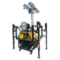 惠乐为 应急方舱通讯照明装置 HZZX201-TX 220VAC 8*300W IP65 最大高度10m 发电机供电 (黄色)