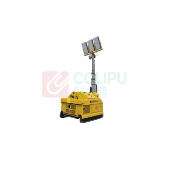 惠乐为 应急照明灯塔 HXN104K-ZXZ 220VAC 3*1000W IP65 最大升起高度5.4m 发电机 (黄色)