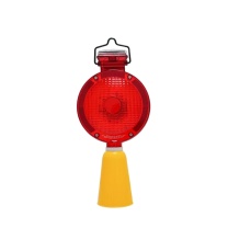 安赛瑞 太阳能路锥警示灯 14489 LED光源 红色灯头 175×175×380mm