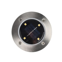 安赛瑞 户外太阳能地埋灯 700878 户外防水 4LED暖光 不锈钢+ABS+PC 11. 6*1*13CM 2个装