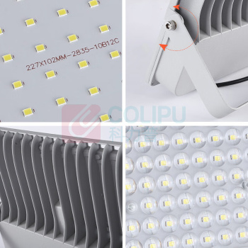 明特佳 MINGTEJIA LED投光灯 MTJ-ZTD9202A 200W (灰色) IP66 AC220V 5700K