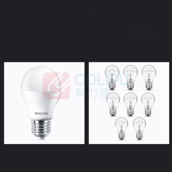 飞利浦(PHILIPS)LED灯泡节能灯 7W-6500K E27螺口 7W