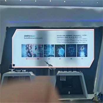 赋康 展柜后灯箱改造 570*140cm 拆除原有灯源现场切料