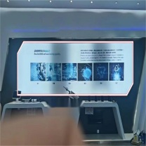 赋康 展柜后灯箱改造 570*140cm 拆除原有灯源现场切料