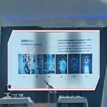 赋康 展柜后灯箱改造 570*140cm 拆除原有灯源现场切料