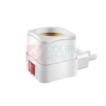 腓立比 led灯泡插入式家用带开关 自带按钮E27通用灯头10W 带开关 LED节能插座小夜灯 10w