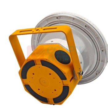 明特佳 MINGTEJIA 警示灯 JR7870E DC3.7V 1W IP66 LED 20闪/分钟 含语音警报 续航时间6天 (黄色)