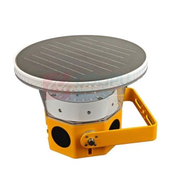 明特佳 MINGTEJIA 警示灯 JR7870E DC3.7V 1W IP66 LED 20闪/分钟 含语音警报 续航时间6天 (黄色)