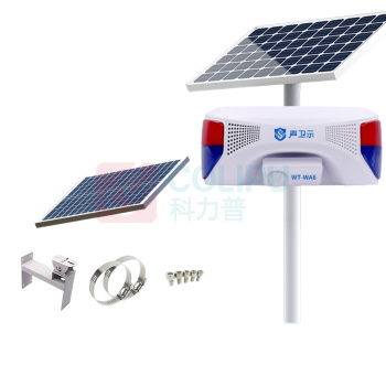 唯创知音 太阳能语音提示器 WT-WA6 太阳能款不含立杆 15W太阳能 DC12V/2A 7.4V4Ah锂电池 带红蓝灯报警 8m红外感应 IPX5防水防尘 带配套支架 不含安装
