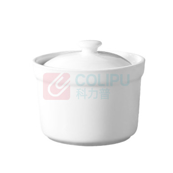 乐厨曼 炖盅 带盖 LCM-TZ45C 400mL 陶瓷 1个/个