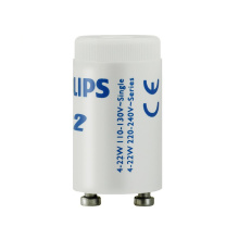 飞利浦 PHILIPS 标准型荧光灯启动器 C2 用于双管串联220-240V/110-130V, 4-22W