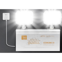 趣行 应急灯 新国标LED双灯头 AC220V 5W 安全出口指示灯牌二合一
