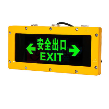 明特佳 MINGTEJIA 左右方向LED防爆标志灯 MTJ-FYD2008 5W (黄色) IP66 续航时间≥120min AC220V 5700K ExdIICT6Gb