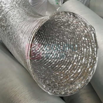 比一比 玻纤铝箔复合管PVC双层伸缩软管风管 200mm 10m