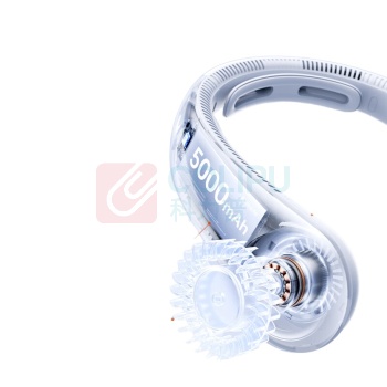 几素 迷你usb小风扇无叶 Neck Fan Life3 (FA14第二代) (灰色) 便携式空调