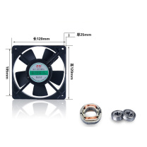 弘科 轴流风机排气扇小型排风扇 12025 滚珠220V
