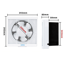 正野 GENUIN 排气扇百叶窗式换气扇 APB30B2-1 12寸送1米电源线【带网/全塑】开孔350x350mm/风量1020